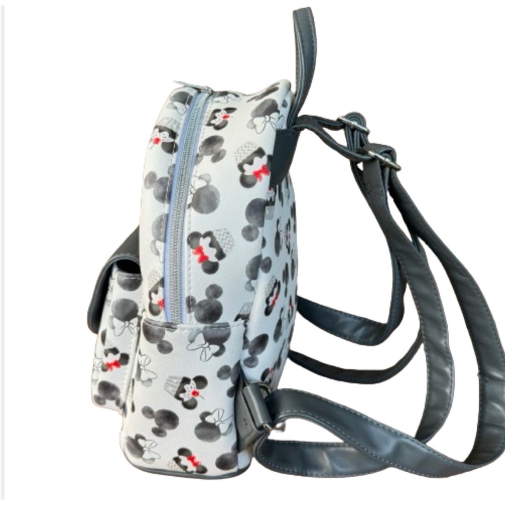 Loungefly Mickey Mouse & Minnie Mouse Cupcake Mini Faux Leather Disney Backpack - Picture 3 of 9